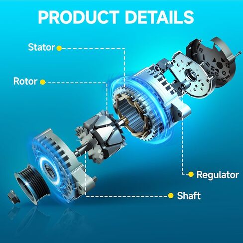 Alternators Compatible with 2005-2015 Tacoma 4.0L, 2003-2009 4Runner 4.0L, 130 Amp Alternator Replace 11139 11139N in Saudi Arabia