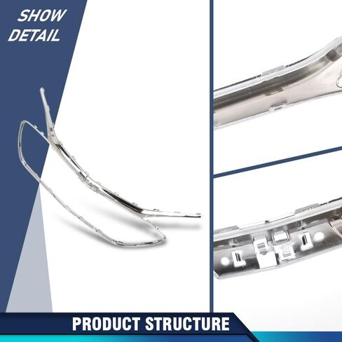 PIT66 Front Chrome Grille Trim Compatible with Chevy Malibu 2019 2020 2021 2022 84473374, GM1202106, 17091064, 84473374-PFM Chrome Grill in Kuwait