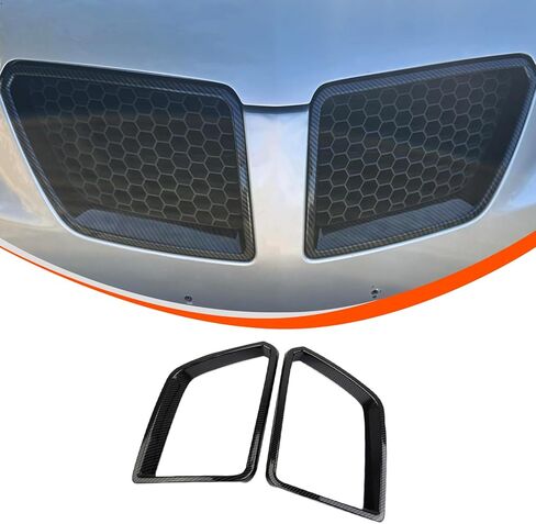 Car ABS Front Bumper Grille Trim Frame,Compatible with Pontiac G8 2008 2009,Front Bumper Grilles Protect Cover,Car Outer Accessories (Gloss Black) in Kuwait