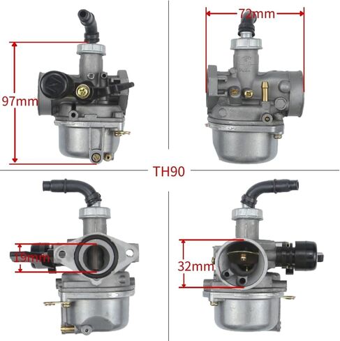 AT125 Carburetor With Air Filter Kits Compatible with Coleman Powersports ATV AT125-B AT125-EX AT125-UT 125cc Quad in Saudi Arabia