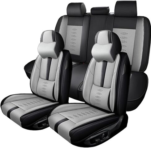Full Set Seat Covers for Lexus RX 450h+ 2024 2025,Leather Car Seat Cover,Soft Seat Cushion Covers with Airbag,Waterproof Automobile Seat Protectors for RX 450h+(Black,Standard) in Saudi Arabia