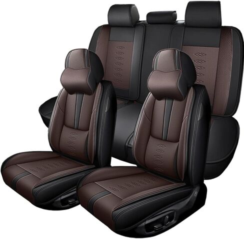 Full Set Seat Covers for Lexus RX 450h+ 2024 2025,Leather Car Seat Cover,Soft Seat Cushion Covers with Airbag,Waterproof Automobile Seat Protectors for RX 450h+(Black,Standard) in Saudi Arabia