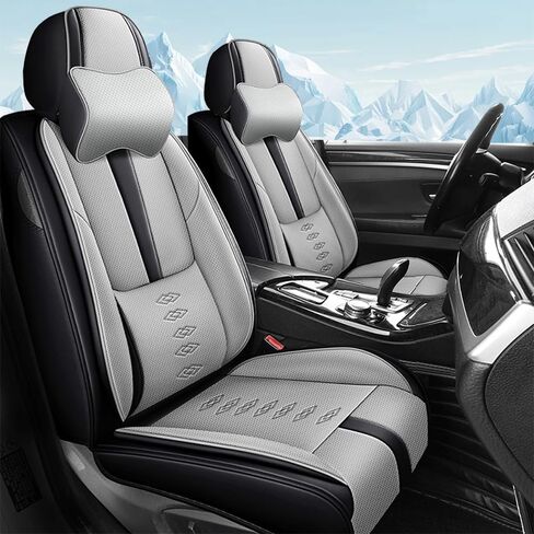 Car Seat Covers for Chevy Blazer EV 2024-2025,Waterproof Leather Seat Covers 5-Seats Standard,Interior Accessories with Airbag,Automobile Seat Cover Sets for Blazer EV(Black+Blue) in Saudi Arabia