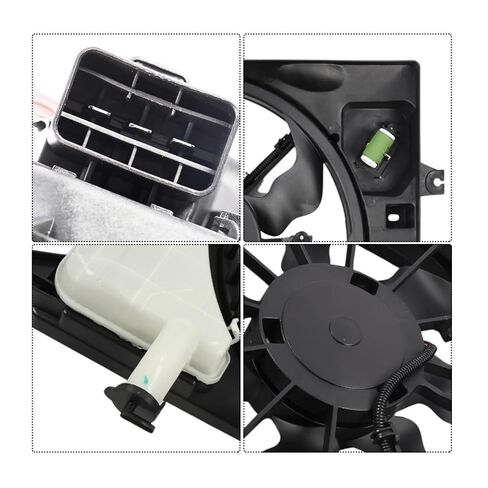 Radiator Cooling Fan Assembly Compatible with E-lantra 2014-2016 Replace HY3115152 615343705392 253803X500 in Saudi Arabia
