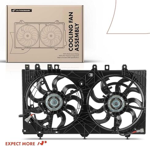 A-Premium Engine Radiator Cooling Fan Assembly Compatible with Select Subaru Models - Outback, Legacy, 2020 2021 2022, 2.5L - Replace# 45131ANOOAPFM in Kuwait