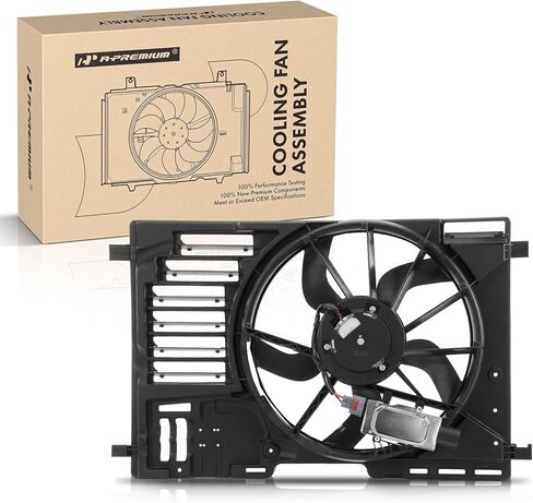 A-Premium Engine Radiator Cooling Fan Assembly Compatible with Select Ford Model - 2013-2016 Escape, 2014-2022 Transit Connect - Replace# CV6Z8C607Q in Kuwait