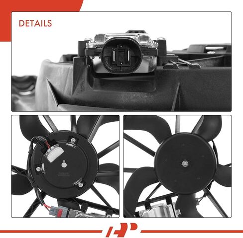 A-Premium Engine Radiator Cooling Fan Assembly Compatible with Select Ford Model - 2013-2016 Escape, 2014-2022 Transit Connect - Replace# CV6Z8C607Q in Kuwait