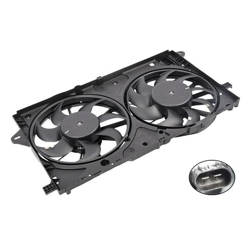 Radiator Cooling Fan Assembly Compatible with TSX Accord Crosstour 2008-2015 L4 2.4L Engine Replace 38615R40A01 38616R40A01 621357 in Saudi Arabia