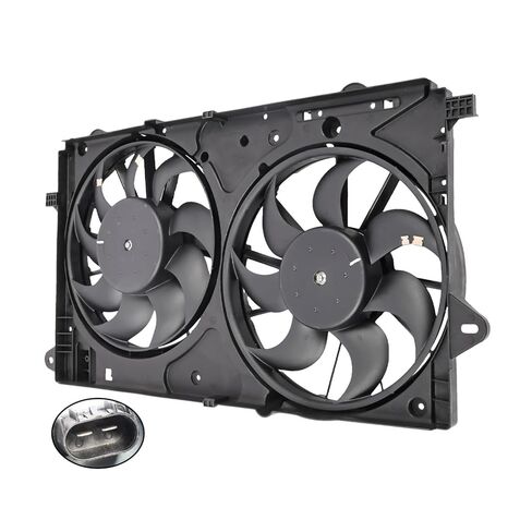 Radiator Cooling Fan Assembly Compatible with TSX Accord Crosstour 2008-2015 L4 2.4L Engine Replace 38615R40A01 38616R40A01 621357 in Saudi Arabia