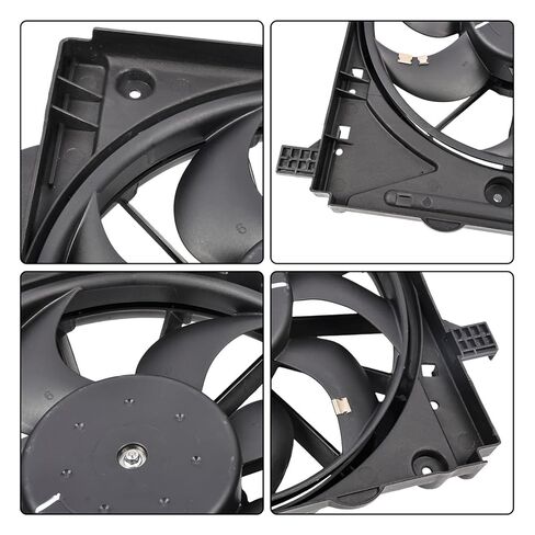Radiator Cooling Fan Assembly Compatible with TSX Accord Crosstour 2008-2015 L4 2.4L Engine Replace 38615R40A01 38616R40A01 621357 in Saudi Arabia