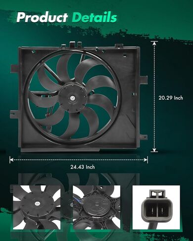 SCITOO 214811HS3A مروحة تبريد المبرد مناسبة لـ 2013-2018 لنيسان للعكس 2014-2017 لنيسان للعكس ملاحظة in Kuwait