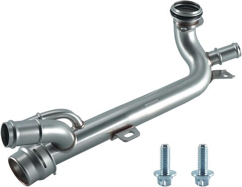 PWSLKO Thermostat Coolant Pipe Upgrade Aluminium Replace 2642008600 Fit for Mercedes-Benz C300 2019-2022 E350 2022-2023 GLC300 2020-2023 GLE350 2020-2022 in Saudi Arabia