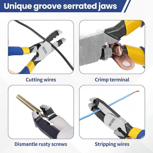 Multi-Function Screw Extractor Pliers, Non-Slip Screw Removal Tool, Extracts Stripped, Broken, Rusted Screws, Screw Pliers for Tightening, Loosening and Gripping Nuts and Bolts, Wire Cutting Function in Saudi Arabia