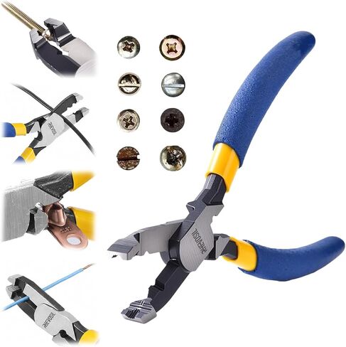Multi-Function Screw Extractor Pliers, Non-Slip Screw Removal Tool, Extracts Stripped, Broken, Rusted Screws, Screw Pliers for Tightening, Loosening and Gripping Nuts and Bolts, Wire Cutting Function in Saudi Arabia