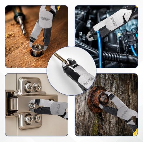 Multi-Function Screw Extractor Pliers, Non-Slip Screw Removal Tool, Extracts Stripped, Broken, Rusted Screws, Screw Pliers for Tightening, Loosening and Gripping Nuts and Bolts, Wire Cutting Function in Saudi Arabia