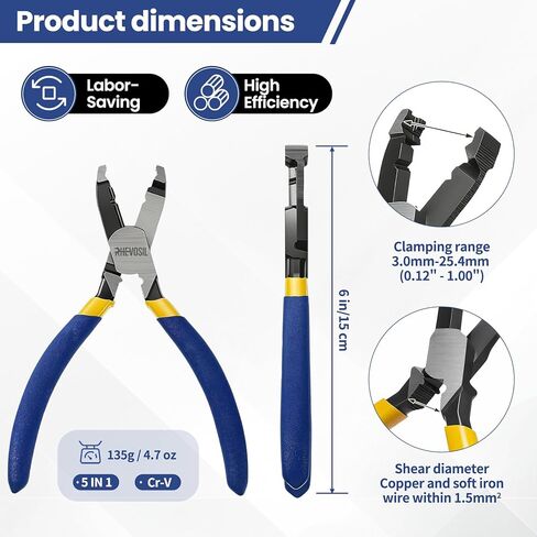Multi-Function Screw Extractor Pliers, Non-Slip Screw Removal Tool, Extracts Stripped, Broken, Rusted Screws, Screw Pliers for Tightening, Loosening and Gripping Nuts and Bolts, Wire Cutting Function in Saudi Arabia