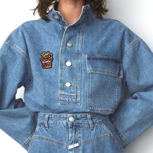 God is Within Her She Will Not Fall Patches 3 inch, Psalm 46:5 Embroidery, Embroidered Applique for Hats Clothes, Fancy Patches, Christian, Religious, Jesus DIY Funny Accessories Girls Gift in Saudi Arabia