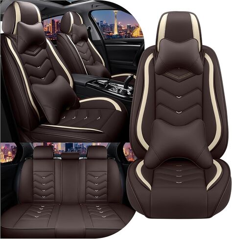 CTDS Car Seat Covers for Lexus ES 350 2007-2026, Stylish Sport Seat Cover, Premium Nappa Leather Car Seat Cover. Automobile Seat Covers Sets.(Luxury 5 Seats/Black) in Saudi Arabia