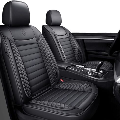 Fully Covered Car Seat Covers Custom Fit for Chevrolet Chevy Impala 2008-2020 Water-Proof Non-Slip Car Seat Cushion Protectors (Full Set 5 Seats,Black Grey) in Saudi Arabia