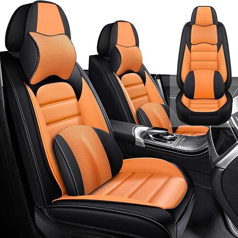 Car Seat Cover Fit for Cadillac Escalade 2000-2025,Compatible Airbag Non-Slip Waterproof Seat Cover,Car Seat Protector Premium Interior (Luxury 5 Seats,Black Coffee) in Saudi Arabia