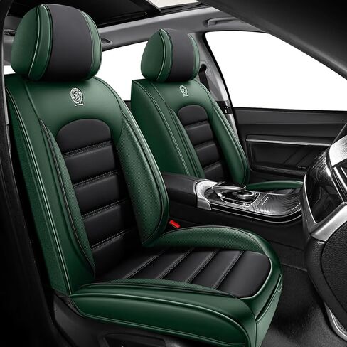 Seat Covers for Hyundai Tucson 2005-2026, Durable Faux Leather Seat Cover, Waterproof Full Coverage Car Seat Covers Front Set (Gray & White) in Saudi Arabia