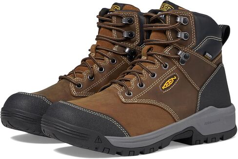 KEEN Utility Men's Evanston 6" Soft Toe Waterproof Leather Durable Construction Work Boots in Saudi Arabia