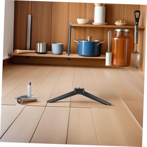 2 Pairs Anti-Slip Tv Stand Legs with Screws for 40 Inch Monitor or Smart Tv with Non-Slip Pads Desktop Support for Living Room and Bedroom in Kuwait