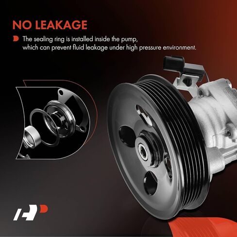 A-Premium Power Steering Pump with Pulley Compatible with Hyundai Genesis Coupe 2010-2013, 2.0L, Replace # 571002M000 in Kuwait
