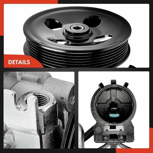A-Premium Power Steering Pump with Pulley Compatible with Hyundai Genesis Coupe 2010-2013, 2.0L, Replace # 571002M000 in Kuwait