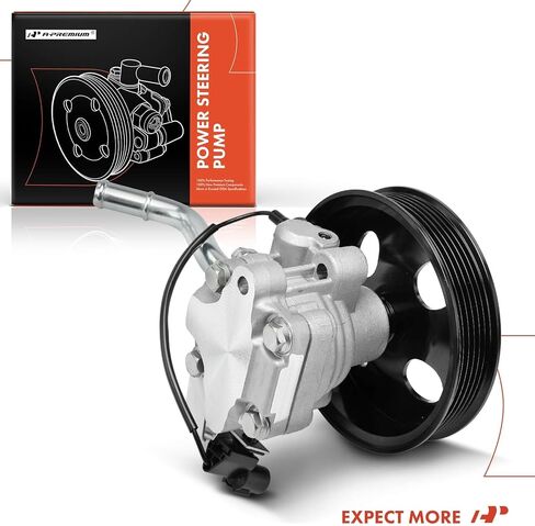 A-Premium Power Steering Pump with Pulley Compatible with Hyundai Genesis Coupe 2010-2013, 2.0L, Replace # 571002M000 in Kuwait