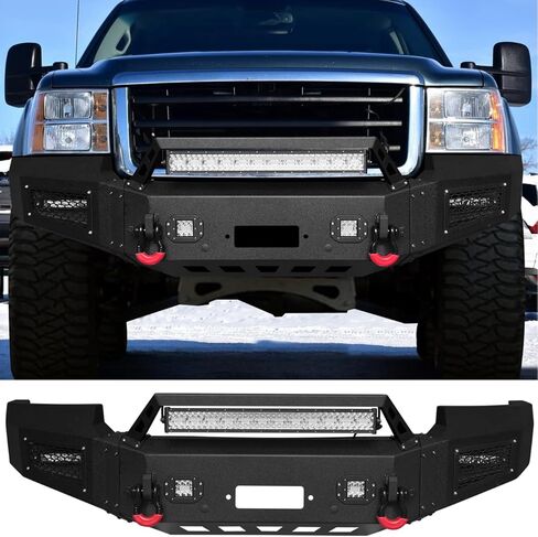 Vijay Front Bumper Fits 2016-2018 GMC Sierra 1500 and 2019 GMC Sierra 1500 Limited with Winch Plate and Lights in Saudi Arabia