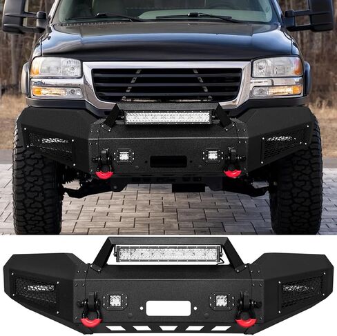 Vijay Front Bumper Fits 2016-2018 GMC Sierra 1500 and 2019 GMC Sierra 1500 Limited with Winch Plate and Lights in Saudi Arabia