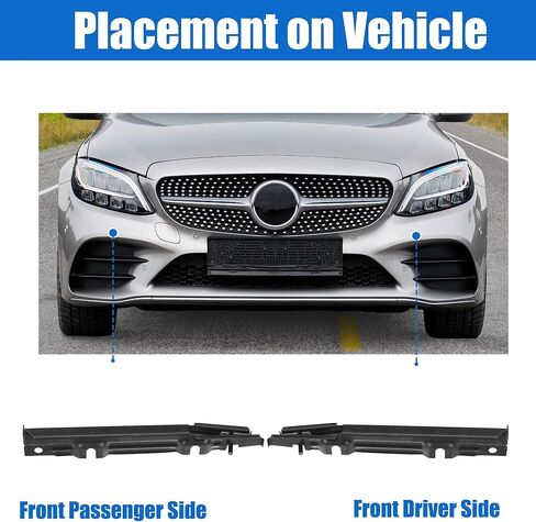 uxcell Front Left and Right Upper Bumper Cover Inner Support Bracket for Mercedes-Benz CLK63 AMG 2007-2009 for Mercedes-Benz CLK430 2003 in Kuwait