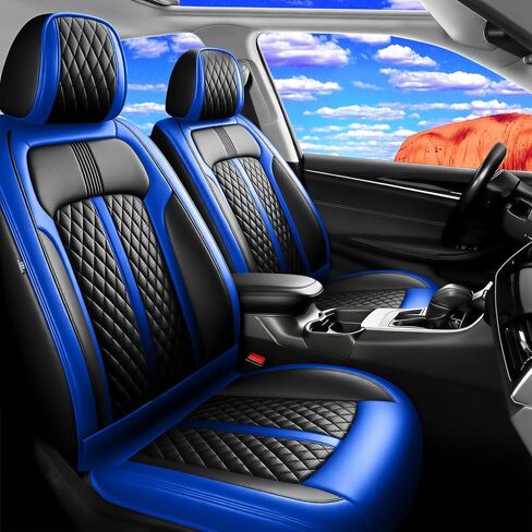 Fit CX-50 Car Seat Covers for Select Mazda CX50 2023-2026, Premium Full Coverage Leather, Airbag Compatible, Luxury Waterproof All Weather Breathable Seat Cushion Protector, Full Set, Black in Saudi Arabia