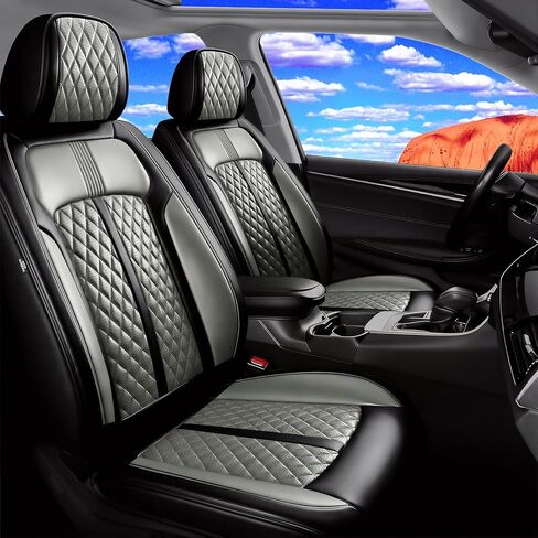Fit CX-50 Car Seat Covers for Select Mazda CX50 2023-2026, Premium Full Coverage Leather, Airbag Compatible, Luxury Waterproof All Weather Breathable Seat Cushion Protector, Full Set, Black in Saudi Arabia