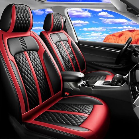 Fit CX-50 Car Seat Covers for Select Mazda CX50 2023-2026, Premium Full Coverage Leather, Airbag Compatible, Luxury Waterproof All Weather Breathable Seat Cushion Protector, Full Set, Black in Saudi Arabia