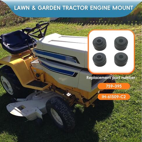 Replacement Engine Mount IH-61509-C2，759-3952 Fits Cub Cadet 482 680 800 1000 1100 1200 1210 1250 1282 1450 1650 Lawn & Garden Tractor (Set of 8) in Saudi Arabia