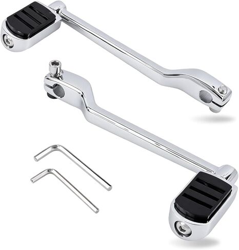 Aluminum alloy Heel Toe Shifter Lever Pegs Compatible with Touring Street Glide Road King Road Glide Electra Glide 1988-2024, FL Softail 1986-2017, Trike 2008-2024 Chrome Front Rear Shift Peg in Kuwait