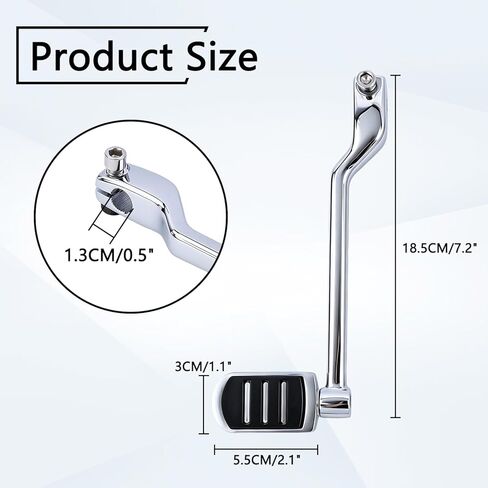 Aluminum alloy Heel Toe Shifter Lever Pegs Compatible with Touring Street Glide Road King Road Glide Electra Glide 1988-2024, FL Softail 1986-2017, Trike 2008-2024 Chrome Front Rear Shift Peg in Kuwait