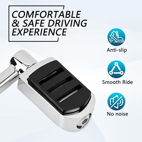 Aluminum alloy Heel Toe Shifter Lever Pegs Compatible with Touring Street Glide Road King Road Glide Electra Glide 1988-2024, FL Softail 1986-2017, Trike 2008-2024 Chrome Front Rear Shift Peg in Kuwait