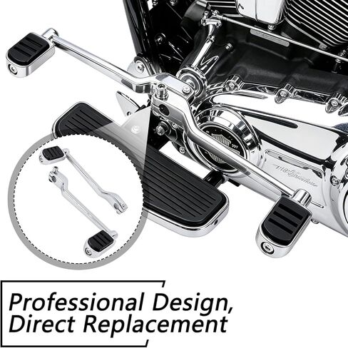 Aluminum alloy Heel Toe Shifter Lever Pegs Compatible with Touring Street Glide Road King Road Glide Electra Glide 1988-2024, FL Softail 1986-2017, Trike 2008-2024 Chrome Front Rear Shift Peg in Kuwait