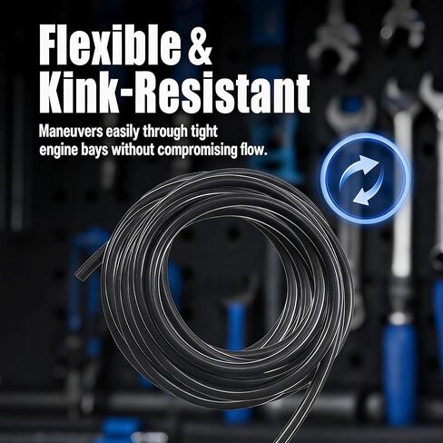 Windshield Washer Hose Kit, 4M Flexible Rubber Washer Fluid Tubing with 30PCS Hose Connectors, Replacement for Most Car Windshield Washer Tubing, Fits Cars SUVs Trucks in Saudi Arabia