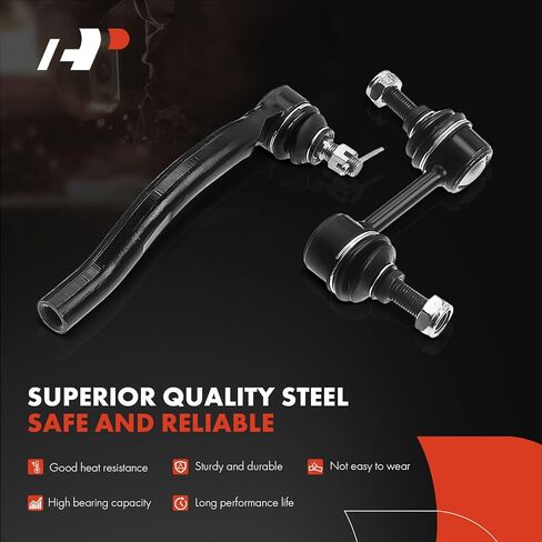 A-Premium 6Pcs Front Suspension Kit, Sway Bar Link, Inner & Outer Tie Rod End, Compatible with Honda Accord 2008 2009 2010 2011 2012 in Kuwait