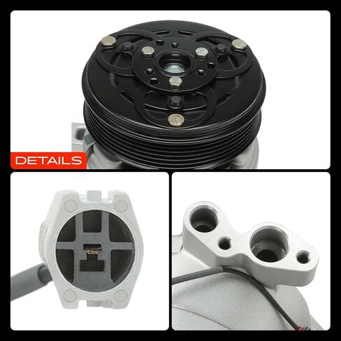 A-Premium Air Conditioner AC Compressor with Clutch Compatible with Mazda 6 2.3L 3.0L 2003-2008 in Kuwait
