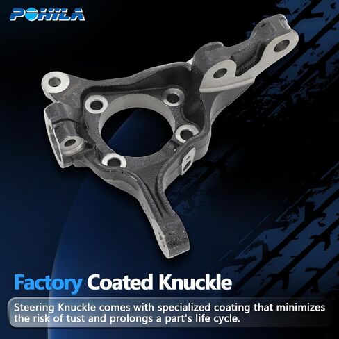 Front Left Steering Knuckle for Subaru Outback 2005-2014, Forester 2009-2014, Impreza 2008-2014, Legacy 2005-2014, XV Crosstrek 2013-2014, 698-221 698211, Left Driver Side in Kuwait
