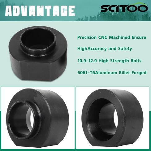 SCITOO 2" Front or Rear Leveling Lift Kit fit for 1997-2006 for Jeep Wrangler Forged Strut Spacers Raises 2" Front or Rear in Kuwait