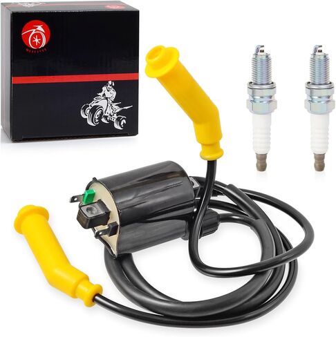 Ignition Coil Pack & Spark Plug + Cap For Honda VTX1300C VTX1300R VTX1300S VTX1300T VTX1300 Interstate Sabre 1300 VT1300 CT/CRA/CR/CX/CXA/CTA/CSA/CS in Saudi Arabia