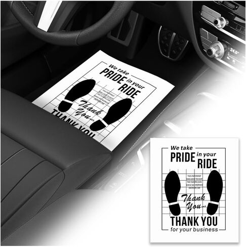 50PCS 16"x20" Paper Floor Mats for Cars Detail,Disposable Car Floor Mats with Delicate Graffiti for Dirt Protection,Essential Paper Car Floors Mat as Cars Detailing Supplies in Saudi Arabia