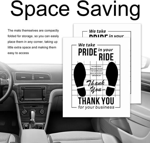 50PCS 16"x20" Paper Floor Mats for Cars Detail,Disposable Car Floor Mats with Delicate Graffiti for Dirt Protection,Essential Paper Car Floors Mat as Cars Detailing Supplies in Saudi Arabia