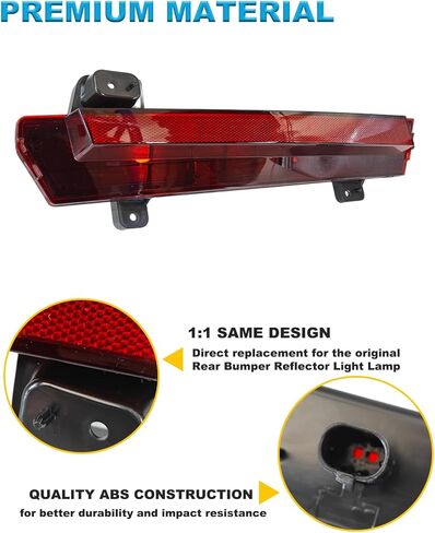 Rear Bumper Reflector Light Lamp , Rear Reflector Unit Compatible with 2015 2016 2017 2018 2019 2020 Cadillac Escalade / Escalade ESV Rear Reflector Unit Replaces # GM1184123 84240626 (Driver Side) in Kuwait